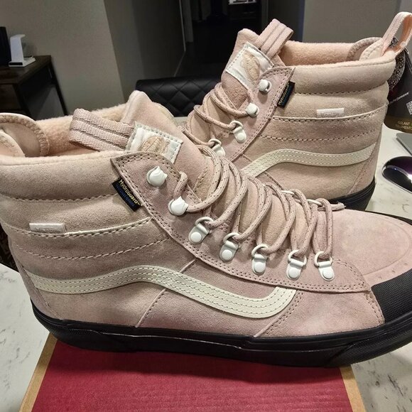VANS Sk8-Hi DR MTE-2 Waterproof Hiking Boots Shoes ROSE SMOKE MEN'S SIZE 12 NEW - Picture 1 of 15
